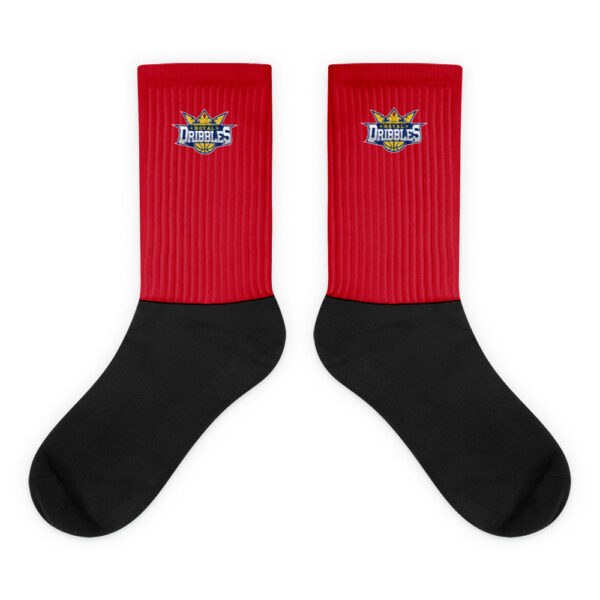 Royal Dribbles Red Socks