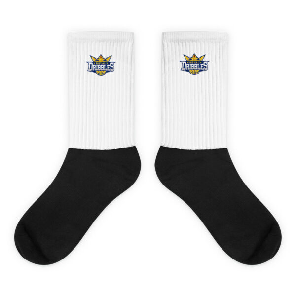 Royal Dribbles White Socks